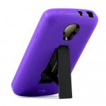 Wholesale LG Volt LS740 Armor Hybrid Stand Case (Purple Black)